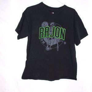 Majestic Vintage Unisex Boston Ray Jon Black Short Sleeve T-Shirt Size XL